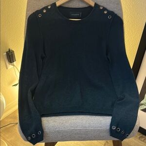 Zadig & Voltaire Blue / Green Crew Neck light knit Sweater size M